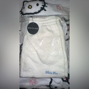 White fox shorts